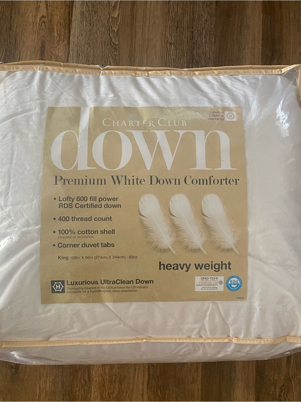 Charter Club
White Down Heavyweight Comforter, King